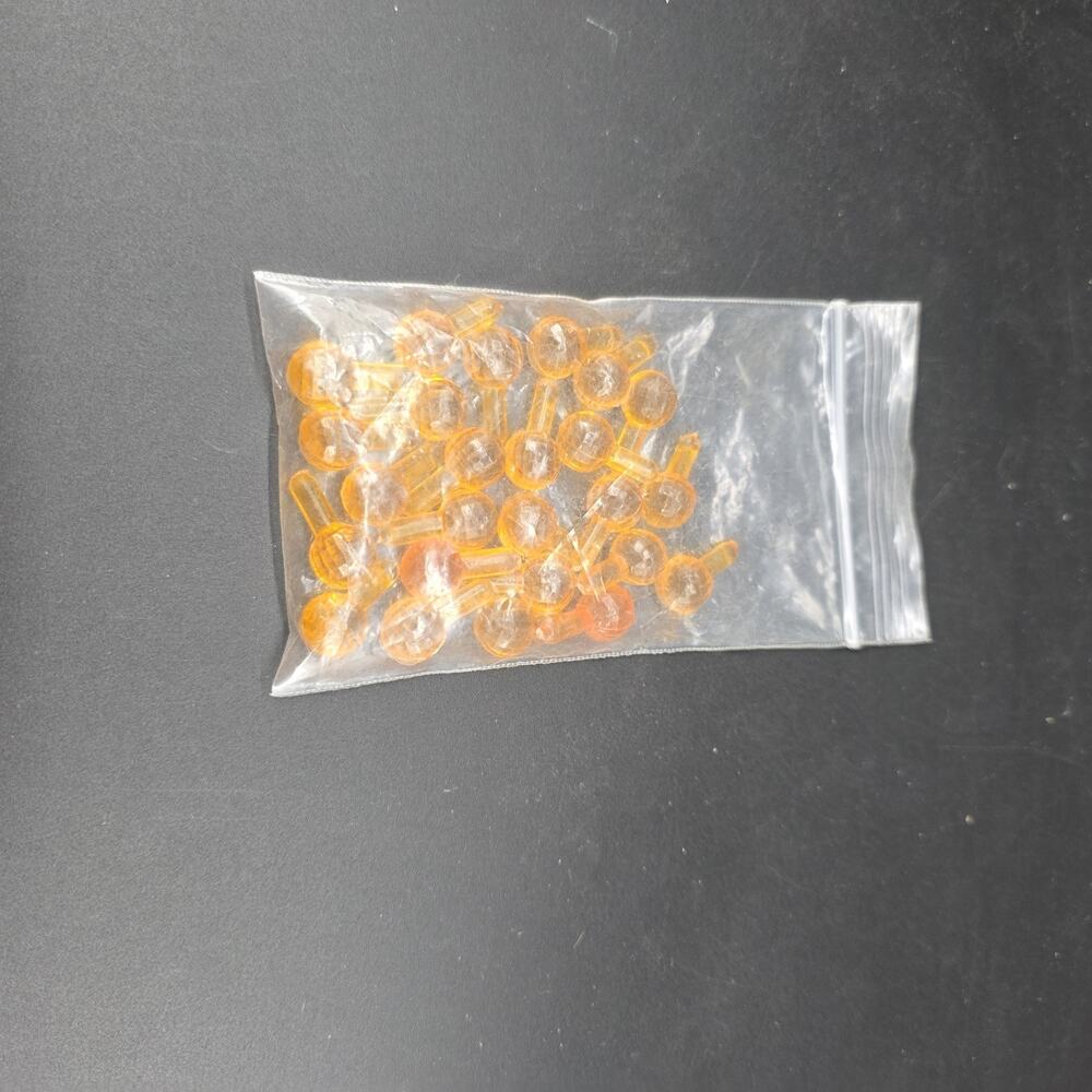 25x Vintage Orange Mini Christmas Tree Disco Light Covers Replacement Retro